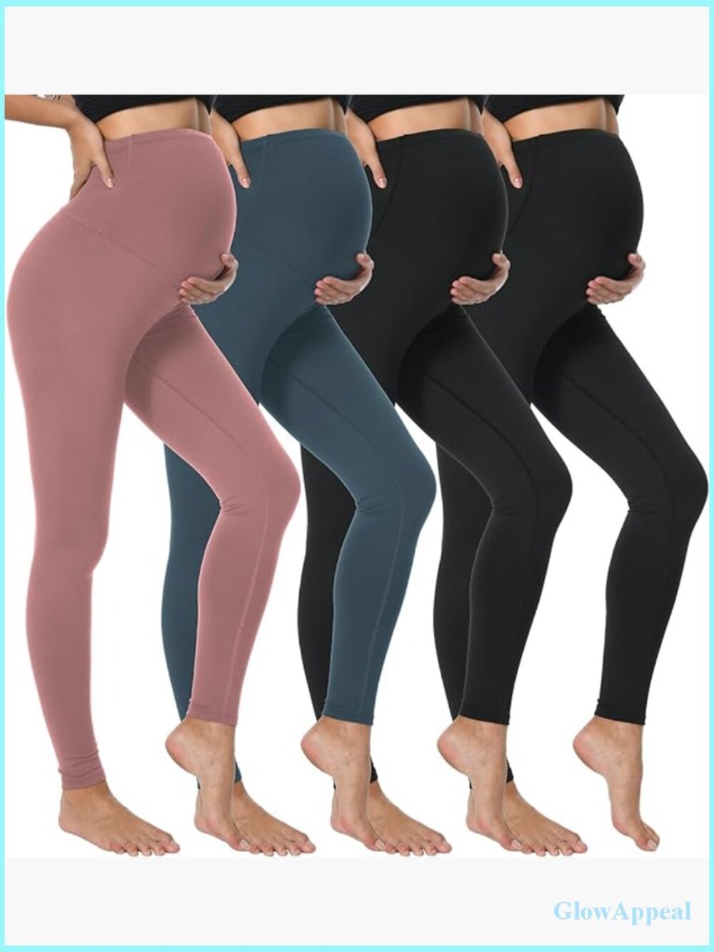 Maternity Leggings Over The Belly High Waisted Yoga Workout